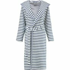 Budget 🌟 Cawö Wäsche Cawö Bademäntel Kapuze Breton 6596 In Navy - 16 Günstig Kaufen 🥰