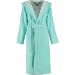 Angebote ✔️ Cawö Wäsche Cawö Bademäntel Kapuze Punkte 5496 In Mint - 43 Günstig Kaufen 🤩