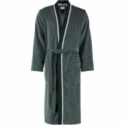Billig ❤️ Cawö Bekleidung Cawö Bademäntel Kimono 4839 In Silber/schwarz - 79 Günstig Kaufen ✨