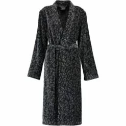Aktion 👍 Cawö Wäsche Cawö Bademäntel Kimono Animal 2111 In Schwarz - 97 Günstig Kaufen 🥰