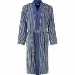 Bestes Angebot ⭐ Cawö Bekleidung Cawö Bademäntel Kimono Streifen 2843 In Blau - 17 Günstig Kaufen ⭐