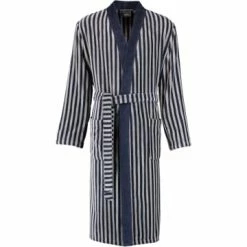 Bester Verkauf 👏 Cawö Bekleidung Cawö Bademäntel Kimono Streifen 3833 In Blau-graphit - 17 Günstig Kaufen 🔔