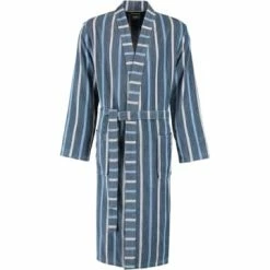 Angebote 👍 Cawö Bekleidung Cawö Bademäntel Kimono Streifen 3835 In Aqua - 11 Günstig Kaufen 🌟