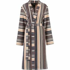 Schlussverkauf ✔️ Cawö Wäsche Cawö Bademäntel Kimono Streifen 4349 In Sand-marine - 31 Günstig Kaufen 🛒
