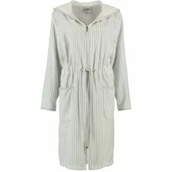 Auslauf 😍 Cawö Wäsche Cawö Bademäntel Reißverschluss 6416 In Weiss/silber - 76 Günstig Kaufen ❤️