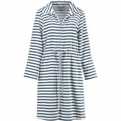 Angebote 🤩 Cawö Wäsche Cawö Bademäntel Reißverschluss Breton 6597 In Navy - 16 Günstig Kaufen 🛒