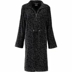 Besorgen 🔔 Cawö Wäsche Cawö Bademäntel Reißverschluss Leopard 4211 In Schwarz - 97 Günstig Kaufen 💯