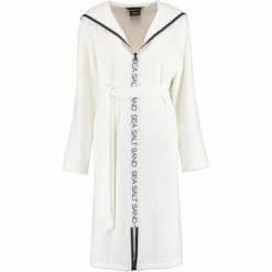 Budget 🧨 Cawö Wäsche Cawö Bademäntel Reißverschluss Mit Kapuze Sea Salt Sand 3102 In Weiß - 600 Günstig Kaufen 👍