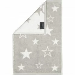 Aktion ❤️ Cawö Handtücher Cawö Handtücher 🎅 Christmas Edition Sterne In Platin - 76 Günstig Kaufen 🤩
