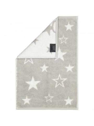 Aktion ❤️ Cawö Handtücher Cawö Handtücher 🎅 Christmas Edition Sterne In Platin - 76 Günstig Kaufen 🤩