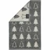 Bestpreis 👏 Cawö Handtücher Cawö Handtücher 🎄 Christmas Edition Tannenbäume In Schiefer - 77 Günstig Kaufen 🎁