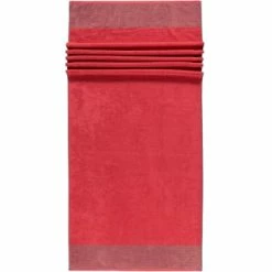 Schlussverkauf 🎁 Cawö Handtücher Cawö Handtücher Luxury Home Two-Tone 590 In Rot - 27 Günstig Kaufen 🔥