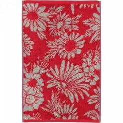 Schlussverkauf 🛒 Cawö Handtücher Cawö Handtücher Two-Tone Edition Floral 638 In Bordeaux - 22 Günstig Kaufen 👍
