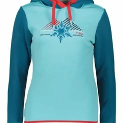 Aktion ✔️ Fleecejacken & -pullover CMP Fleecehoodie In Türkis Günstig Kaufen 🤩