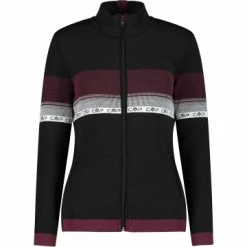 Neu 😍 Fleecejacken & -pullover Cmp Fleecejacke 👩 WOMAN JACKET KNITTED In Nero Günstig Kaufen 😀
