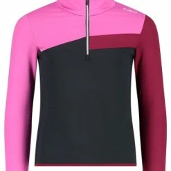 Budget 🥰 Tops & 👚 Shirts CMP Funktionslongsleeve In Pink/ Schwarz Günstig Kaufen ✨