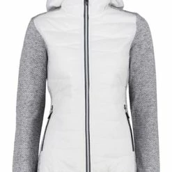 Auslauf 😀 Jacken & Mäntel CMP Hybridjacke In Grau/ Weiß Günstig Kaufen 🥰