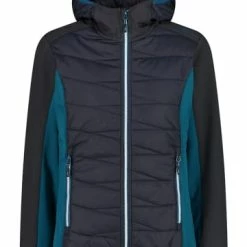 Am billigsten 🤩 Jacken & Mäntel CMP Hybridjacke In Schwarz/ Petrol Günstig Kaufen ⭐