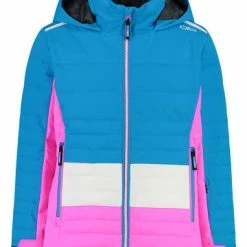 Blitzangebot 🎉 Jacken & Westen CMP Ski-/ Snowboardjacke In Blau/ Pink/ Weiß Günstig Kaufen 👏