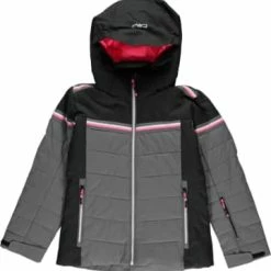 Angebote 🔔 Jacken & Westen CMP Ski-/ Snowboardjacke In Grau/ Schwarz/ Pink Günstig Kaufen 😍