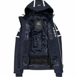 Coupon ✔️ Jacken & Mäntel Cmp Skijacke 👩 WOMAN JACKET ZIP HOOD In Black Blue Günstig Kaufen ⌛ -Cawö Verkaufsshop cmp skijacke woman jacket zip hood in black blue 3