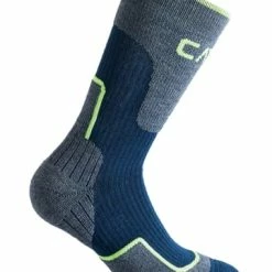 Bestes Angebot ⭐ Sportwäsche CMP Trekkingsocken In Grau/ Dunkelblau Günstig Kaufen 🎉
