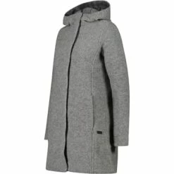 Aktion ✔️ Jacken & Mäntel Cmp Wollmantel In Grey Mel. Günstig Kaufen 🎉 -Cawö Verkaufsshop cmp wollmantel in grey mel 2